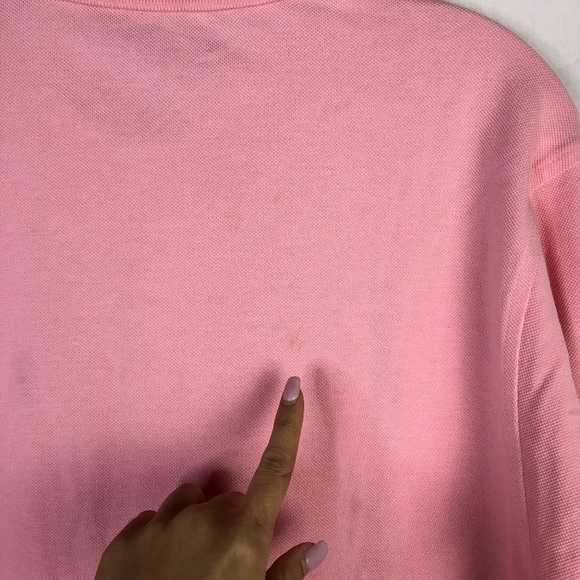 🦄2/$20 NWT Bossini Pink Long Sleeve Polo Shirt - Picture 5 of 7